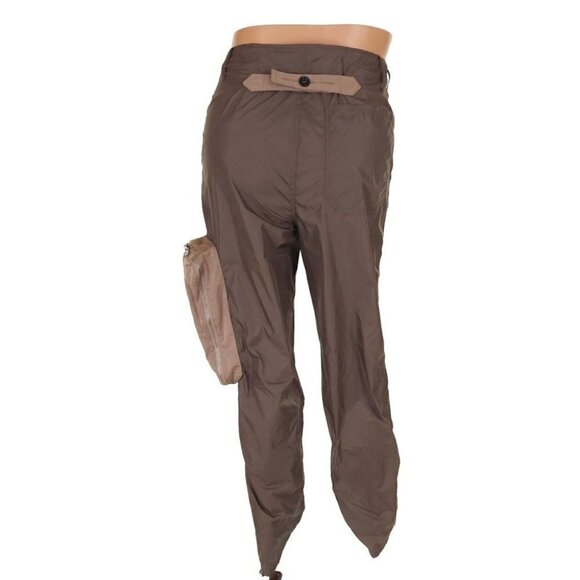 HACHE Italy Casual Pant In Military Green Packable Nwt Size Eu 42 US 6 - Picture 8 of 15